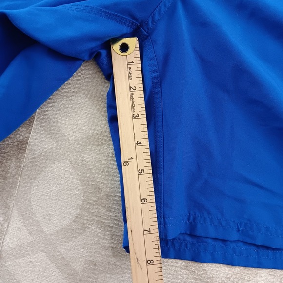 Nike Men's Blue Athletic Swim Trunks Shorts XL Elastic Waist Drawstring Pockets - Picture 5 of 9